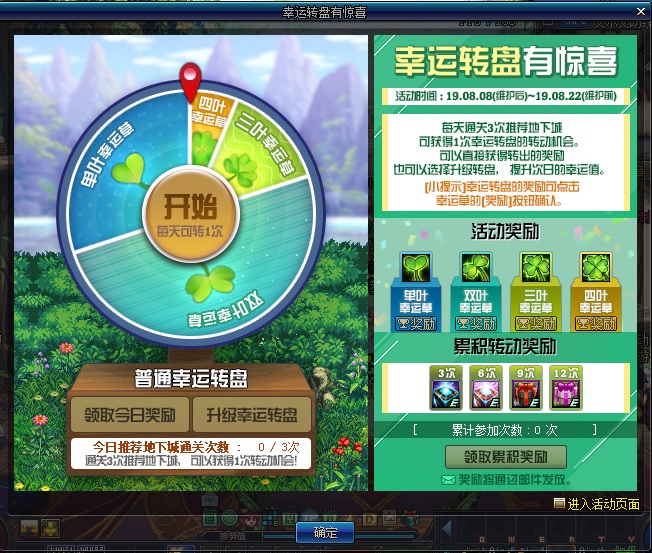 《DNF》幸运大转盘活动